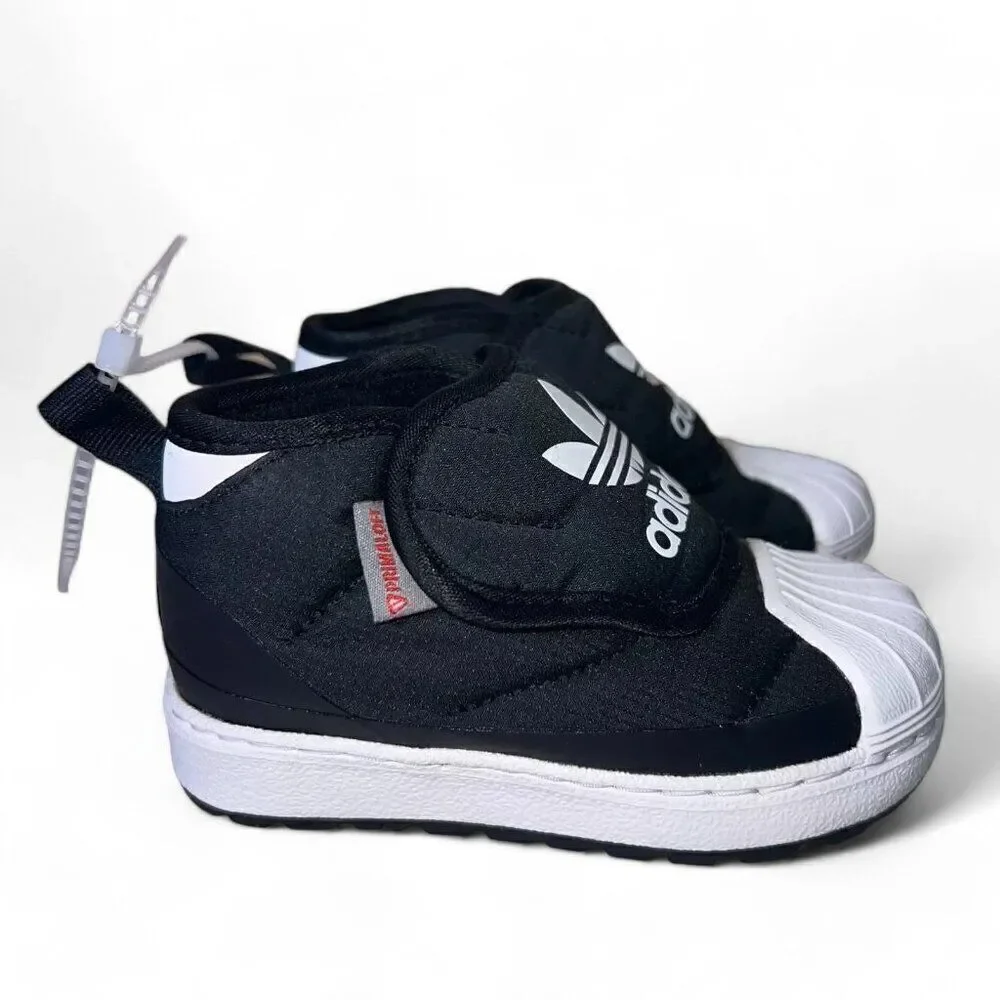 Adidas‎ Originals Superstar 360 Boots Black/White FV7266 Infant 5.5 UK 5 EU 21